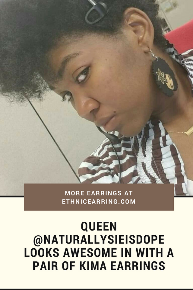 kima earrings natural hair afrocentric jewelry ear rings accessories fashion accessory clothing gift idea african american afro curly 