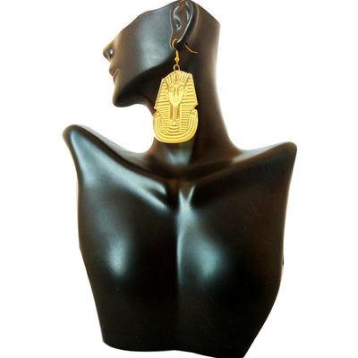 king tut earrings | natural hair earrings | afrocentric earrings | afrocentric fashon | afrocentric clothing | king tut earrings for sale | tutankhamun jewelry | king tut jewelry
