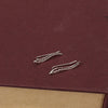 gold earrings silver leaf ear ring leaves 