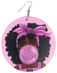 leikeli bubble gum earrings chew pon ya bubba natural hair accessories afrocentric jewelry afro accessories jewellery accessory fashion gift outfit idea kwanzaa birthday christmas