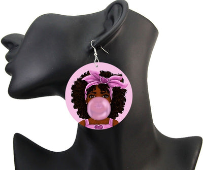 leikeli bubble gum earrings chew pon ya bubba natural hair accessories afrocentric jewelry afro accessories jewellery accessory fashion gift outfit idea kwanzaa birthday christmas