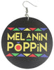 melanin poppin earrings natural hair jewelry afrocentric accessories fashion outfit idea clothing jewellery