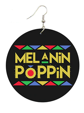 Melanin Poppin Earrings | Afrocentric Accessories | Natural Hair Jewelry
