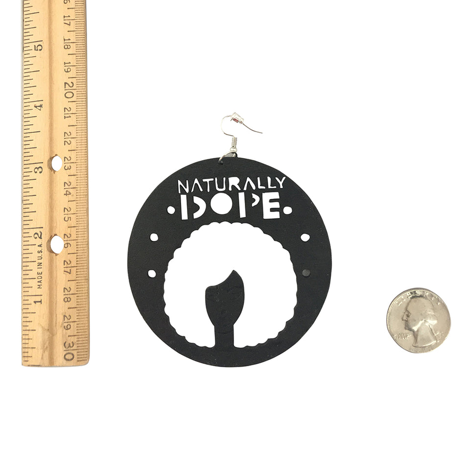 naturally dope earrings black african american accessories natural hair jewelry accessory wooden 