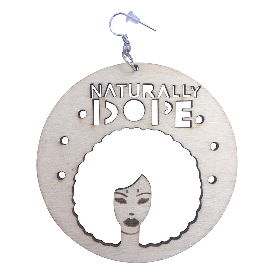 naturally dope earrings | Afrocentric earrings | natural hair earrings | afrocentric clothing | afrocentric fashion | afrocentric jewelry | afro earring 