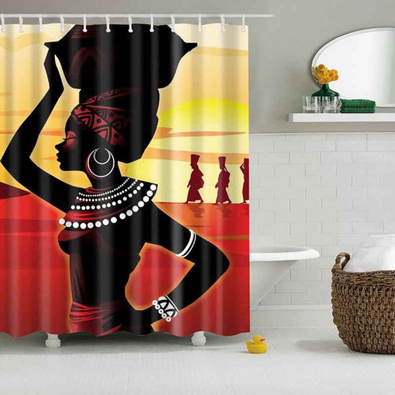 Nubian Queen Afrocentric Shower Curtain Home Decorations