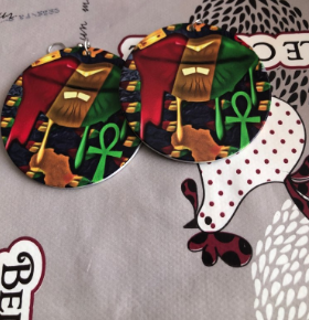pan african earrings lips kisses jewelry afrocentric accessories pro black accessory jewellery ear candy ring red yellow green ankh gold cheap cute unique different affordable fashion outfit idea