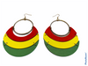 pan african earrings red green yellow gift idea afrocentric accessories jewelry jewellery africa american urban cheap cute unique gift idea fashion outfit clothing accessory kwanzaa christmas
