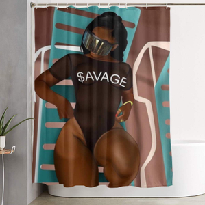 savage afrocentric home decor african shower curtains wall art and style pro black household items decorations american bedding cheap cute affordable feminine urban womens woman women ladies apartment home apt house ideas gift christmas kwanzaa birthday anniversary warming dorm help bikini bathing suit swim wear summer time pool vacation beach baddie instagram ig