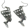 silver nefertiti earrings | Queen Nefertiti | Egypt Earrings | Egyptian earrings | Nefertiti Bust | Egypt Queen