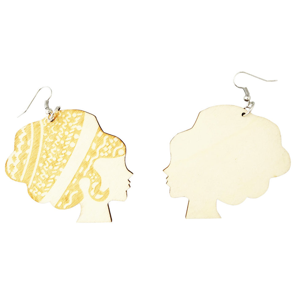 afro earrings; afrocentric earrings; afrocentric jewelry;  natural hair earrings; 