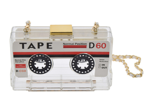 tape purse mixtape recorder stereo music lover wallet clutch hand bag handbag pocketbook pocket book womens woman lady ladies girls girl female gift idea fashionista unique hand bag handbag stereo