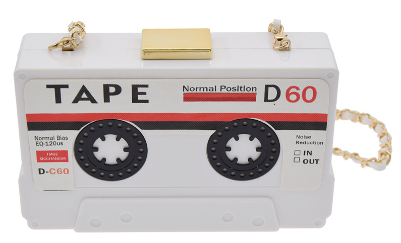 tape purse mixtape recorder stereo music lover wallet clutch hand bag handbag pocketbook pocket book womens woman lady ladies girls girl female gift idea fashionista unique hand bag handbag stereo