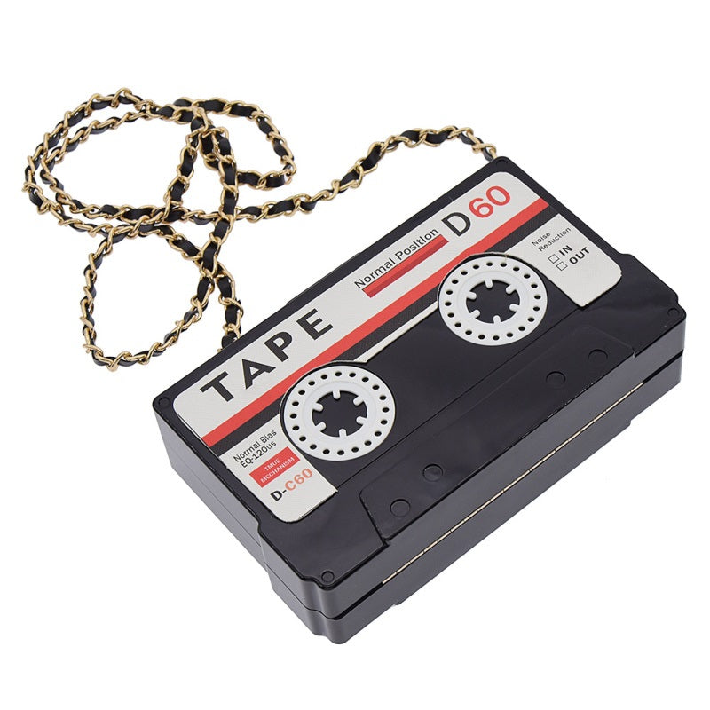 tape purse mixtape recorder stereo music lover wallet clutch hand bag handbag pocketbook pocket book womens woman lady ladies girls girl female gift idea fashionista unique hand bag handbag stereo