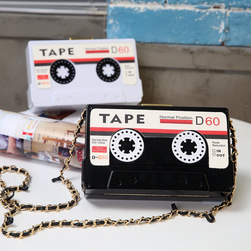 tape purse mixtape recorder stereo music lover wallet clutch hand bag handbag pocketbook pocket book womens woman lady ladies girls girl female gift idea fashionista unique hand bag handbag stereo