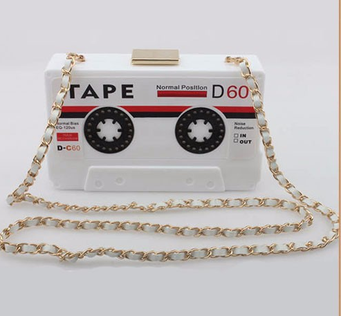 tape purse mixtape recorder stereo music lover wallet clutch hand bag handbag pocketbook pocket book womens woman lady ladies girls girl female gift idea fashionista unique hand bag handbag stereo
