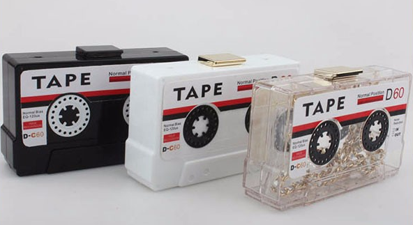 tape purse mixtape recorder stereo music lover wallet clutch hand bag handbag pocketbook pocket book womens woman lady ladies girls girl female gift idea fashionista unique hand bag handbag stereo