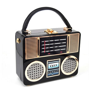 tape recorder purse handbag bag pocket book pocketbook wallet organizer holder tape deck radio raheem