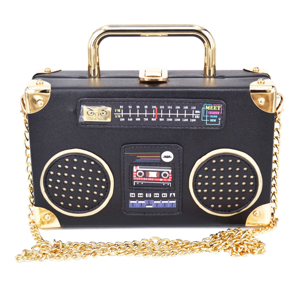 tape recorder purse handbag bag pocket book pocketbook wallet organizer holder tape deck radio raheem
