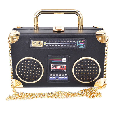 tape recorder purse handbag bag pocket book pocketbook wallet organizer holder tape deck radio raheem