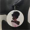 tiffany natural hair earrings afrocentric jewelry accessories accessory ear rings african american black girl gift idea woman women christmas kwanzaa birthday