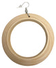 round wooden hoop earrings, wood jewelry, accessories, fashion, outfit, idea, natural color