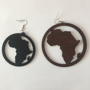 brown and black hoop map of Africa earrings | Afrocentric earrings | natural hair earrings | afrocentric jewelry | african earrings | africa shaped earrings | african jewelry | african earrings jewelry | african hoop earrings 